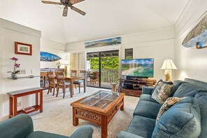 Living area - Kauai Kiahuna Plantation #229 1 Bedroom Condo (Koloa)