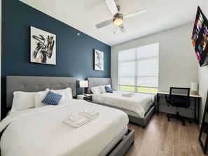 2 bedrooms, iron/ironing board, WiFi, bed sheets