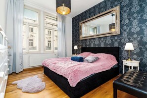 4 bedrooms, iron/ironing board, travel crib, WiFi