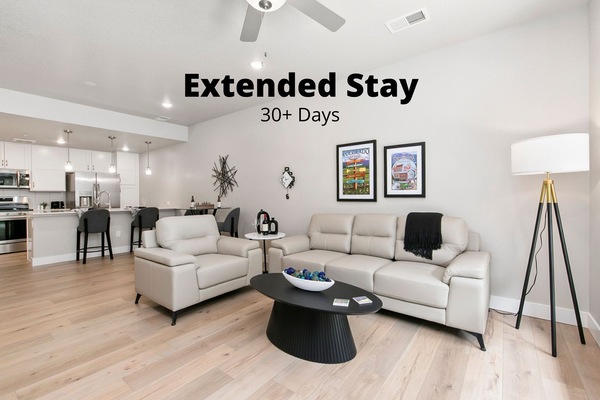 Living Room | Plenty of natural light and comfortable seating!