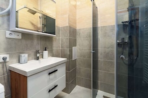 Shower, hair dryer