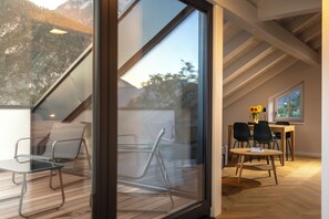 豪華公寓, 1 張特大雙人床和 1 張沙發床, 山景, 山間 | 露台/庭院