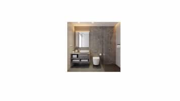 Standard Double or Twin Room, Garden View | Bathroom | Bathrobes