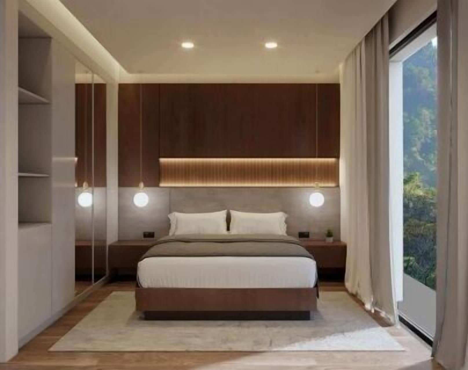 行政双人房或双床房, 露台, 山景 | 隔音、免费 WiFi