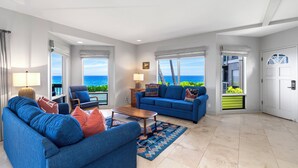 Condo, Berbilang Katil, Lanai, Ocean View (Kanaloa at Keauhou 2002) | Ruang tamu | 42 inci televisyen skrin rata dengan digital 