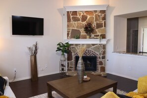 Smart TV, fireplace, offices