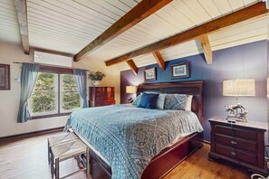 5 bedrooms, internet, bed sheets - Cozy 5BR mountain escape with fireplaces, game room & walk-to-slope access (Beech Mountain)