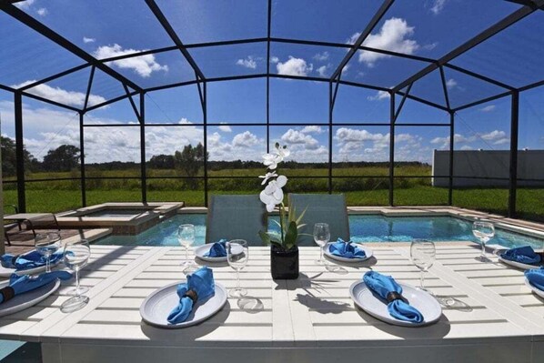 Pool - NEW! Dales Dream: 7 Bedroom Villa w/ South Facing Pool (Davenport)