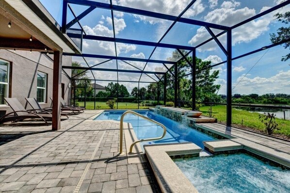 Pool - NEW! Spacious 5-Bedroom Resort Pool Home with Lake View (Davenport)