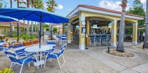 Outdoor dining - NEW! Terra Verde Resort Stay: Themed Townhome w/ Jacuzzi, Near Disney (Kissimmee)