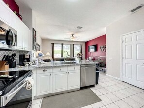 Fridge, microwave, oven, dishwasher - NEW! Windsor Palms 3BR Home w/ Private Pool Near Disney (Kissimmee)