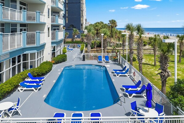 Indoor pool, a heated pool