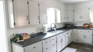 Microwave, oven, stovetop
