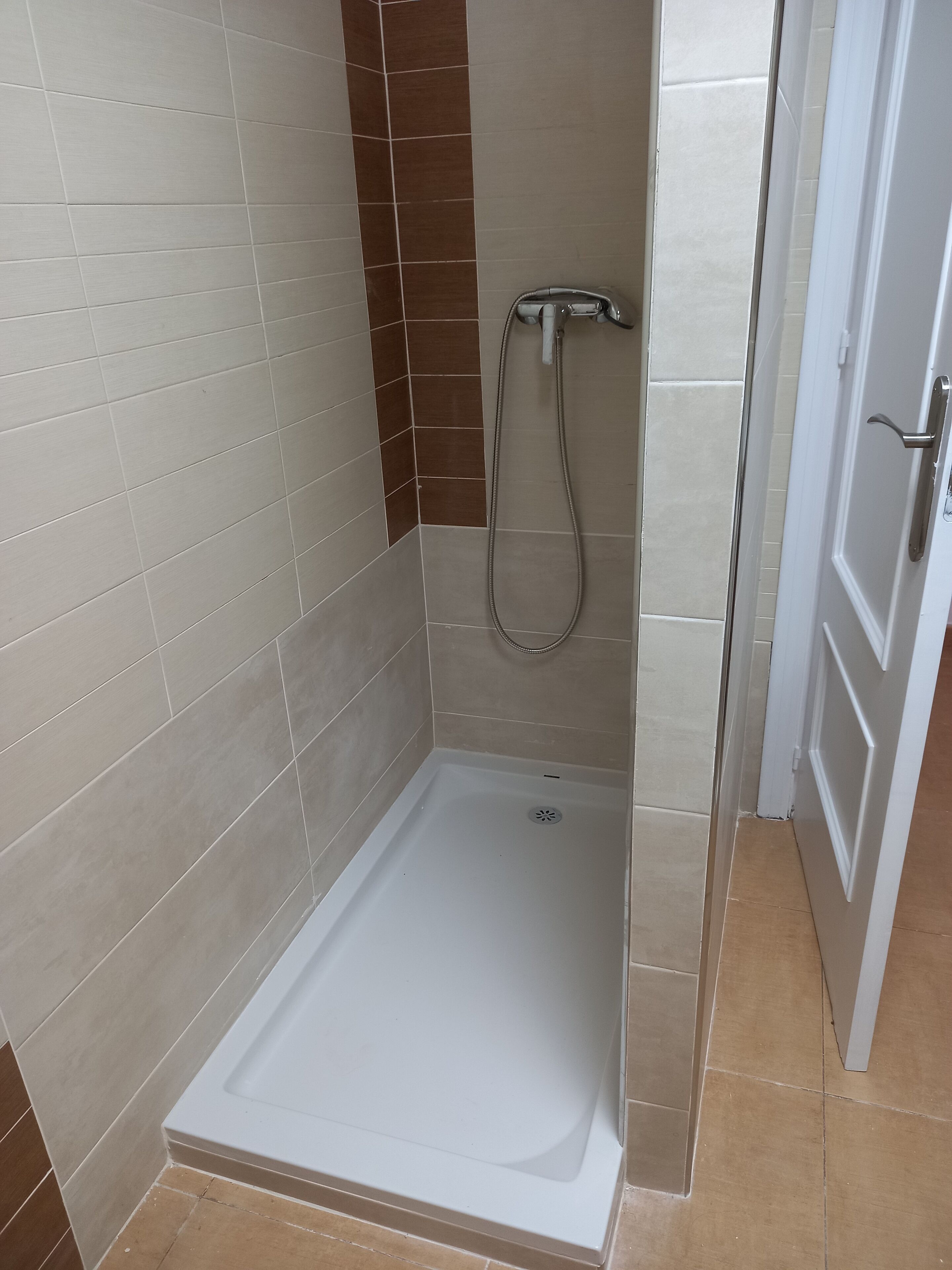 Regadera, secadora de cabello, bidet, toallas 