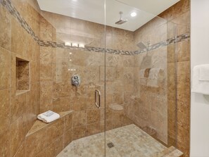Shower, hair dryer, towels - Slopeview Luxe Condo | Ski-In/Ski-Out Retreat (Brian Head)