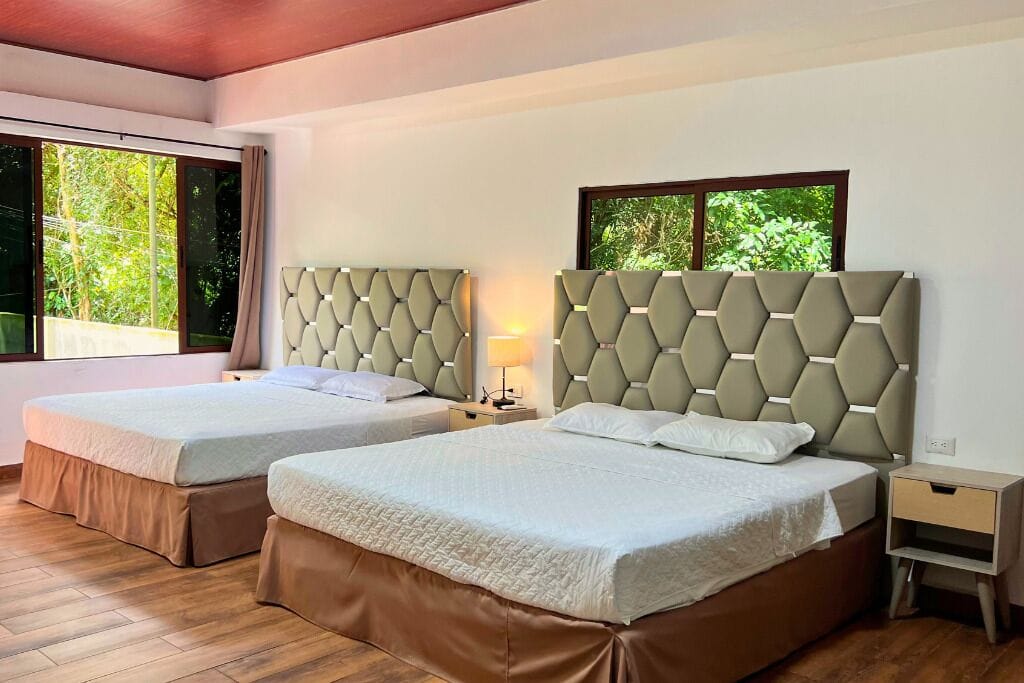 Ropa de cama de alta calidad, cubrecamas, minibar y escritorio 