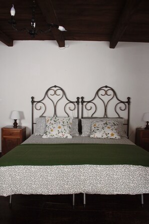 4 habitaciones, escritorio y tabla de planchar con plancha 