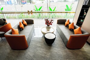 Sitteområde i lobbyen