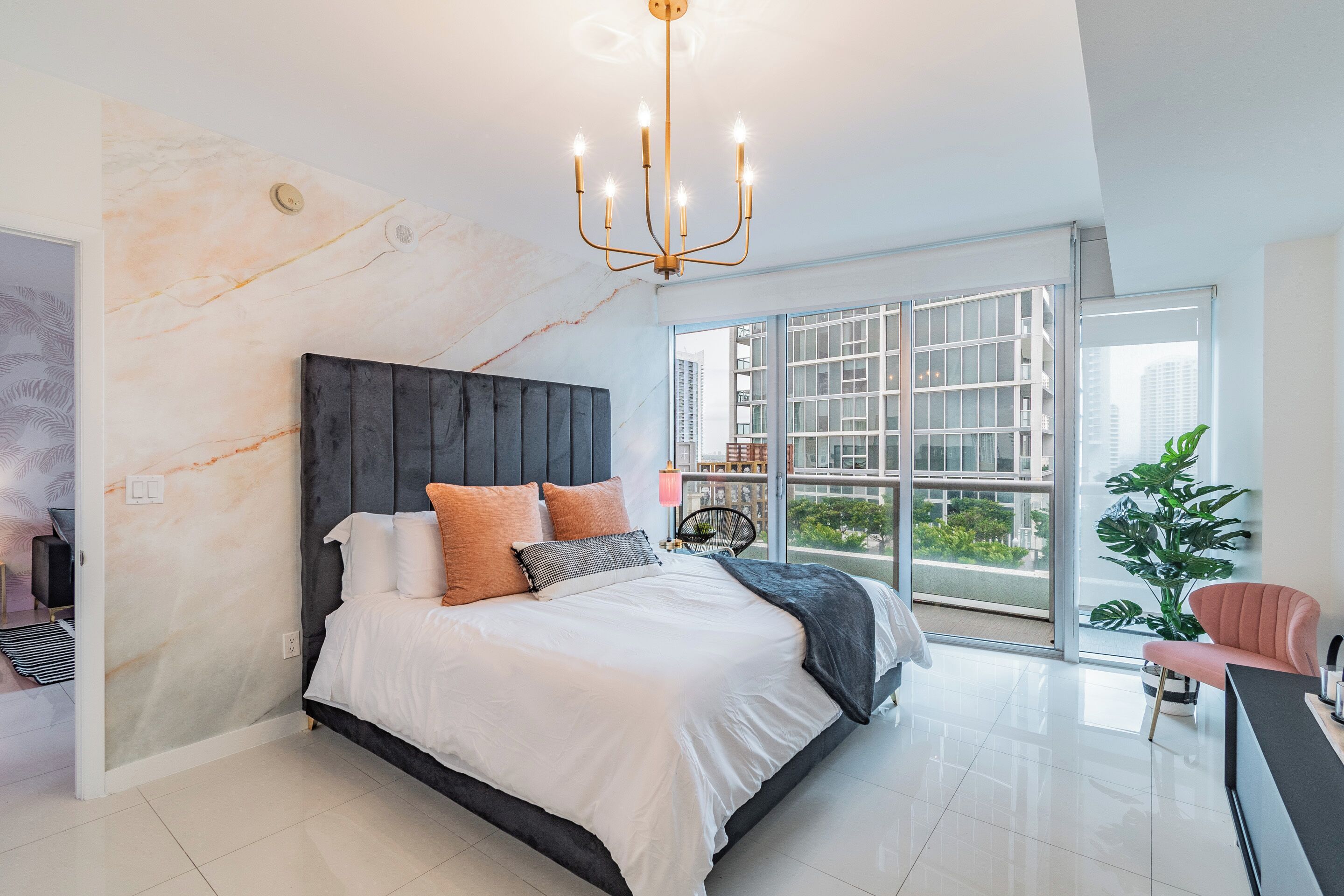 Luxury Condo, 1 Bedroom, City View | Premium bedding, down comforters, memory foam beds, in-room safe