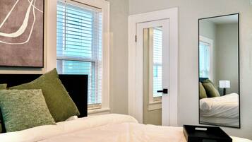 1 bedroom, iron/ironing board, travel crib, free WiFi