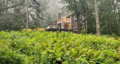 Coastal cabin in the trees