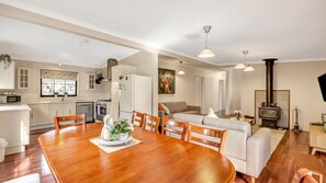 TV, fireplace, DVD player