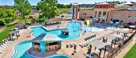 Indoor pool, outdoor pool