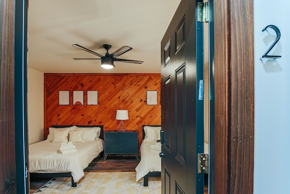 Studio, 2 Queen Beds | In-room safe, desk, laptop workspace, free WiFi