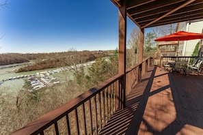 Udsigt fra overnatningsstedet