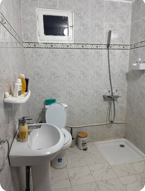 Towels, soap, toilet paper