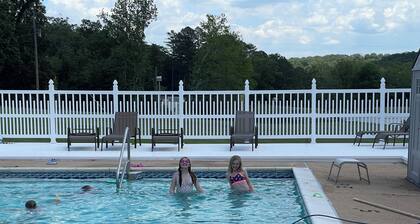 The Main House at Peppermint Springs Farm. Spacious 2 bedroom and 2 bath