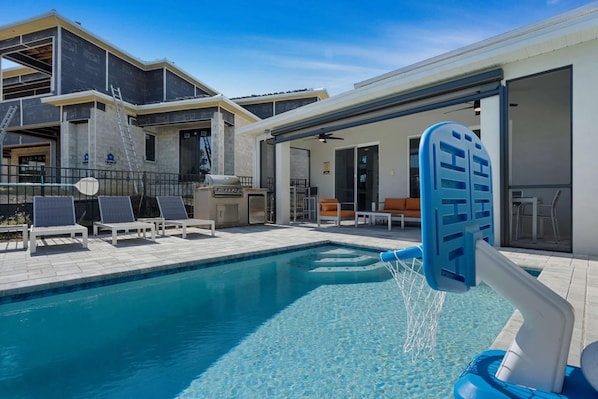 A heated pool