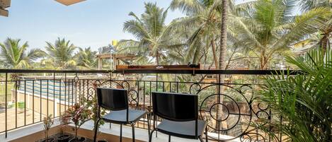 Superior Apartment, Pool View | Balcony view