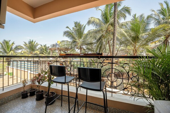 Superior Apartment, Pool View | Balcony view