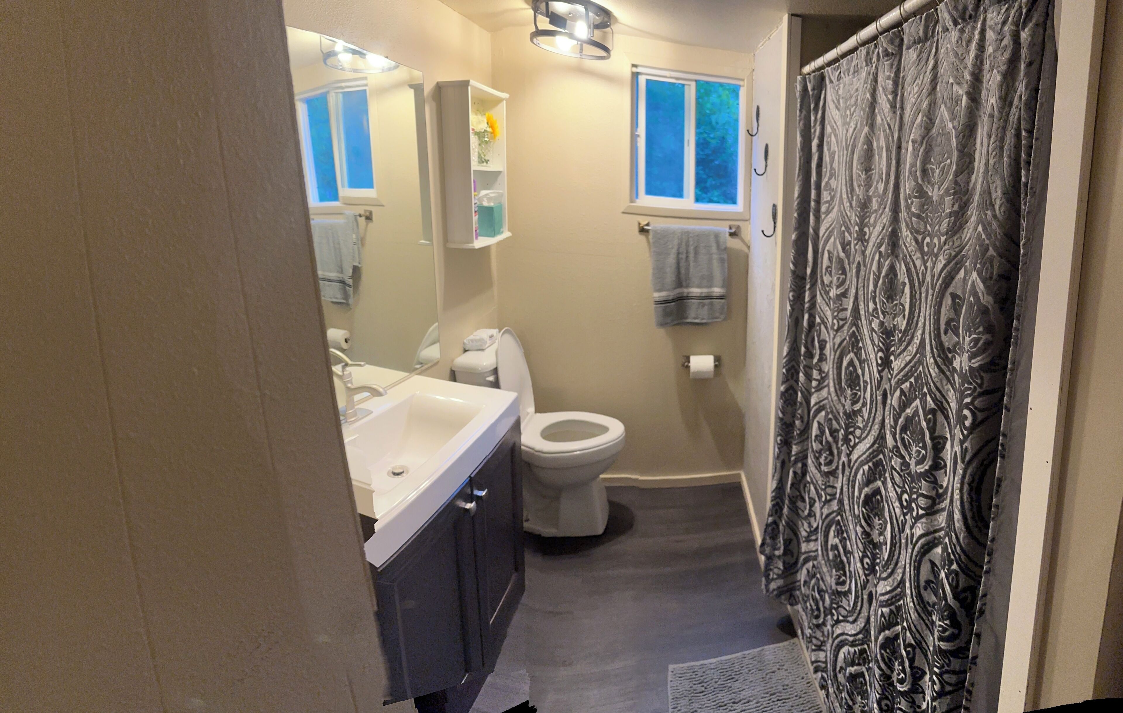 吹风机、毛巾、肥皂、洗发水