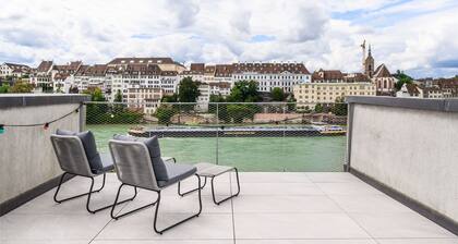 Casa Rheinblick - Apartment D - 3BR Penthouse with Rooftop Terrace