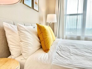 1 bedroom, desk, iron/ironing board, travel cot