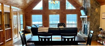 You and Me on the Dock: Log Cabin on Lake Gaston