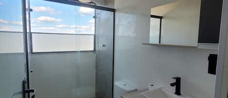 Towels, soap, toilet paper