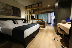 In-room safe, desk, laptop workspace, blackout drapes