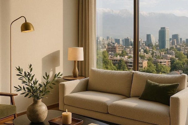 Luxe appartement, 2 slaapkamers, uitzicht op de stad | Uitzicht vanuit de kamer