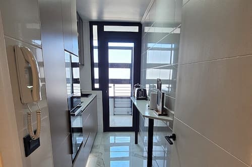 Luxury Apartment, 2 Bedrooms, City View | Private kitchen | Full-size fridge, microwave, oven, stovetop
