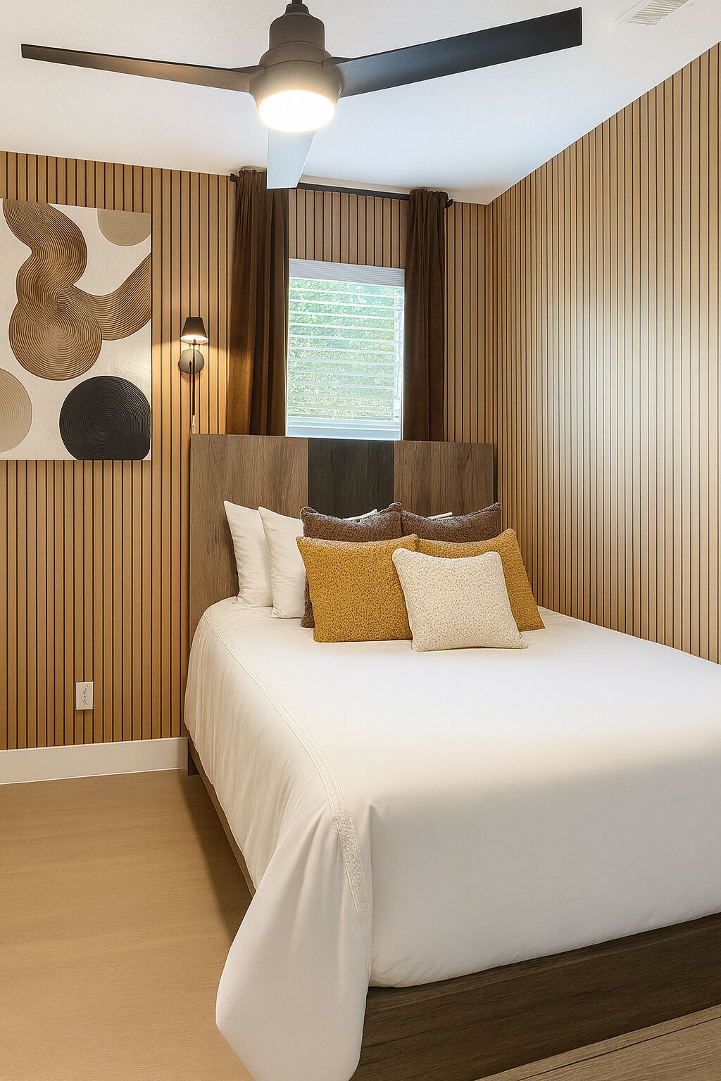 1 habitación, tabla de planchar con plancha, wifi gratis y ropa de cama 