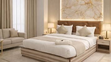 Deluxe Double Room, City View | In-room safe, desk, laptop workspace, soundproofing