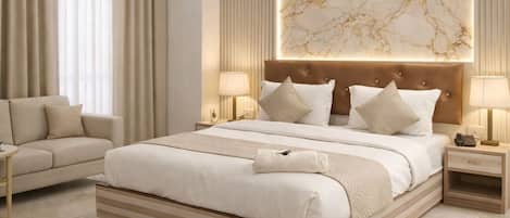 华丽双人房, 城市景观 | 客房内保险箱、办公桌、笔记本电脑工作区、隔音