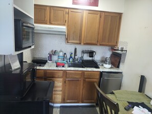 Blackout drapes, iron/ironing board, free WiFi