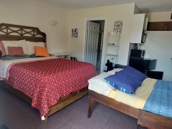 Blackout drapes, iron/ironing board, free WiFi