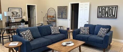 TV, books, music library, video library