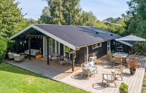 Outdoor dining - 4 bedroom amazing home in Idestrup (Idestrup)