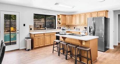 Backyard Oasis with Private Pool & Outdoor Lounge Area